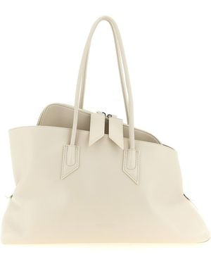 The Attico 'La Passeggiata Medium' Shoulder Bag - Natural