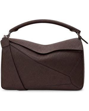 Loewe Large Puzzle Bag - Brown