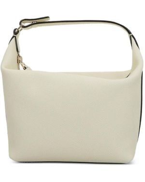 Valextra Mochi Leather Pouch - Natural