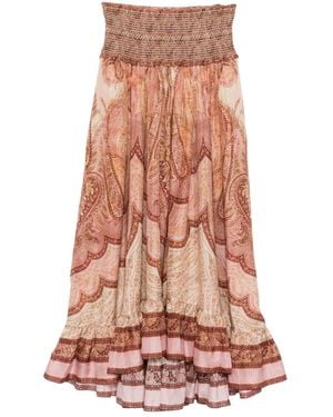 Zimmermann Wanderlust Silk Maxi Skirt - Multicolor