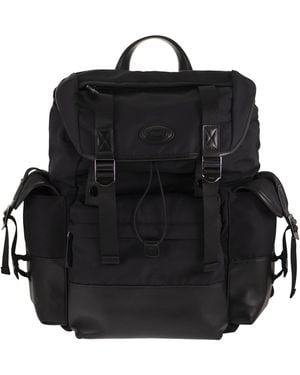 Tod's Nylon And Cotton Blend Backpack With Nappa Leather Details - Black