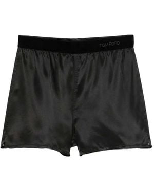 Tom Ford Logo-Band Shorts - Black