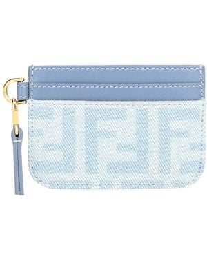 Fendi Baguette Card Holder - Blue