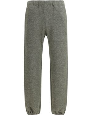 Loro Piana Cotton And Linen Sweatpants - Gray