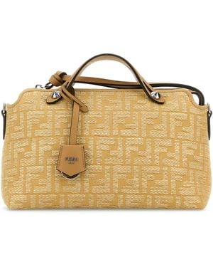 Fendi Embroidered Fabric Mini By The Way Handbag in Blue | Lyst