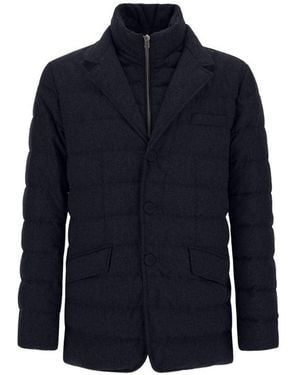 Herno Nylon Short Down Jacket - Blue