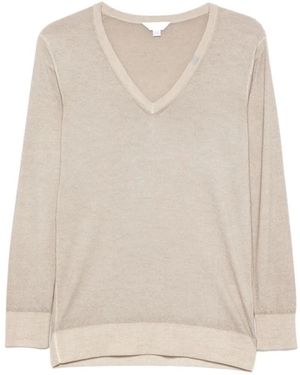 Malo Cashmere V Neck - Natural