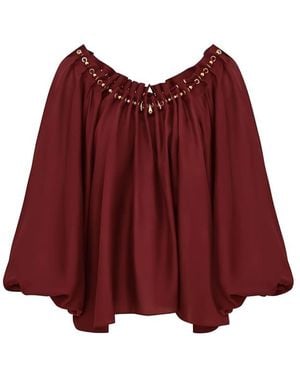 Zimmermann Aster Gathered Bead Blouse