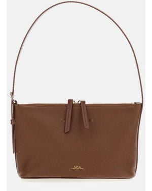 A.P.C. Vera Shoulder Bag - Brown