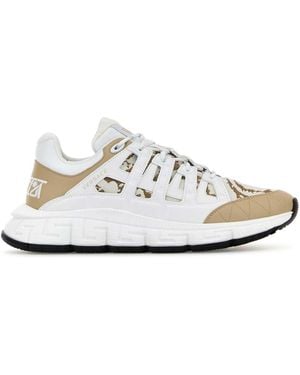 Versace Trigreca Barocco Sneakers - White