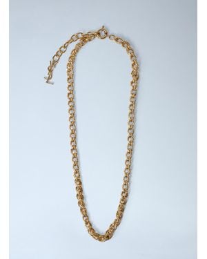 Saint Laurent Rope Chain Necklace - Blue