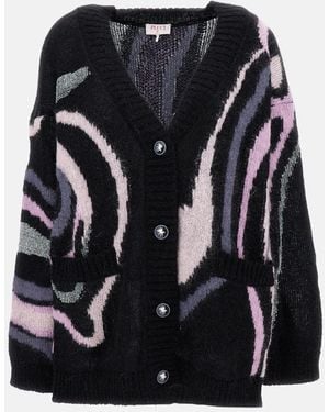 PUCCI Emilio Mohair Blend Cardigan - Black