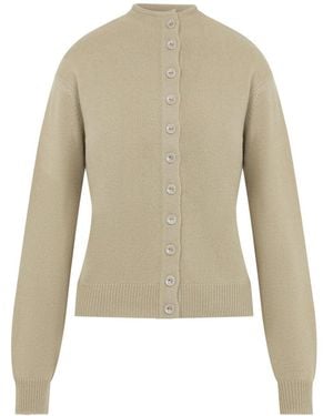 Lemaire Reversible Buttoned Sweater - Natural