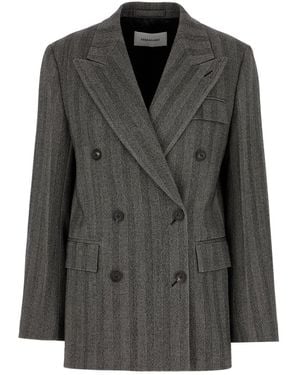 Ferragamo Clothing Blazers & Gilets - Black