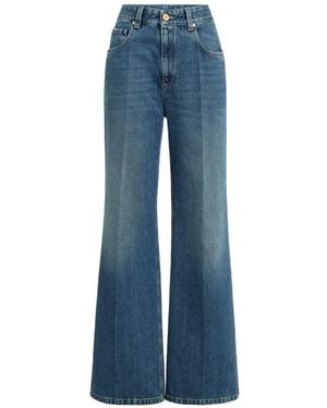 Brunello Cucinelli Flared-Leg Denim Jeans - Blue