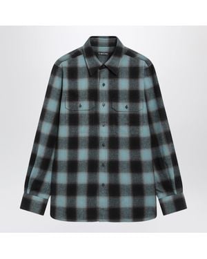 Tom Ford And Cotton Flannel Shirt - Gray