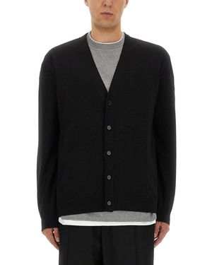 Jil Sander Merino Wool Cardigan - Black