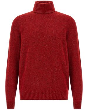 Brunello Cucinelli High Neck Sweater - Red