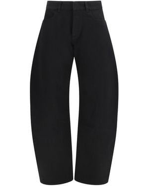 Alaïa Alaia Low Rise Rounded Jeans - Black