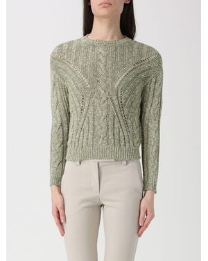Max Mara Cotton Blend Knit Top - Green