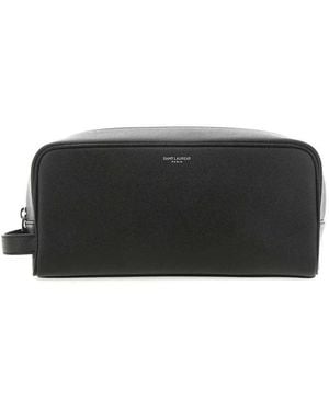 Saint Laurent Wash Bags - Black