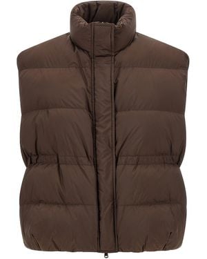 Brunello Cucinelli Polyester Sleeveless Jacket Clothing - Brown