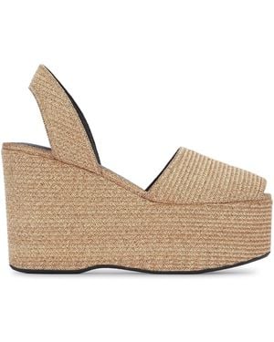 Alaïa Wdge Slingbacks - Natural