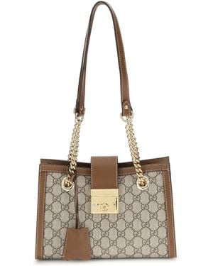 Gucci Padlock Tote Bag - White