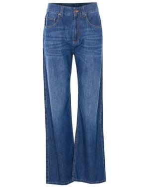 Brunello Cucinelli Contemporary Loose Pants - Blue