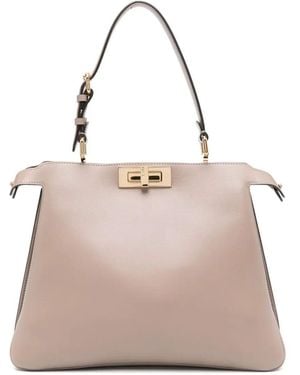 Fendi Peekaboo Soft Medium - Natural