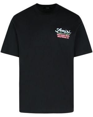 Amiri 'Neon' Cotton T-Shirt - Black