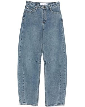 Self-Portrait Loose-Fit Jeans - Blue
