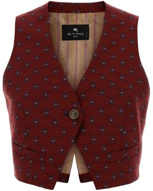 Etro Vests - Red
