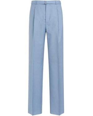 Lanvin Tailored Wide-Leg Pants (It - Blue