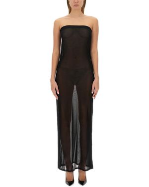 Saint Laurent Strapless Dress - Black