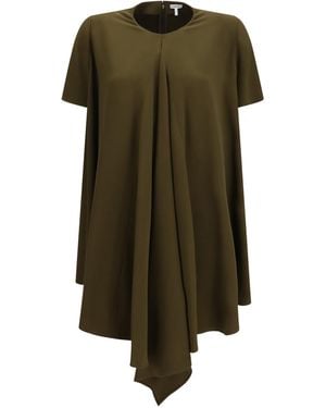 Loewe Stretch Viscose Dress - Green