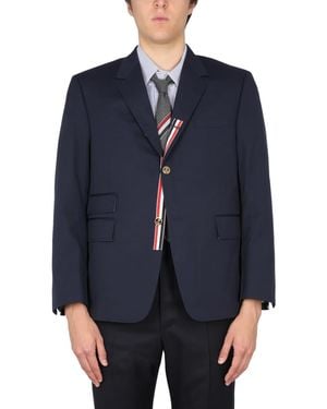 Thom Browne Single-Breasted Jacket - Blue