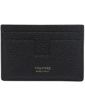 Tom Ford T Line Cards Holder - Black