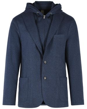 Eleventy Polyester Blend Blazer - Blue