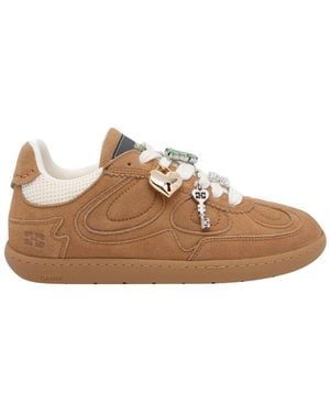 Ganni Suede Sneakers - Brown