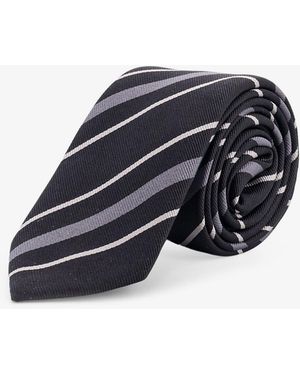 Dior Dior Dior Regimental Silk Tie - Blue