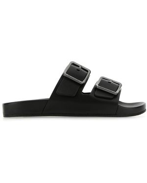サンダル BALENCIAGA BLACK LEATHER SANDALS Balenciaga Sunday Sandals | Black | FARFETCH