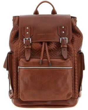 Brunello Cucinelli 'City' Backpack - Brown