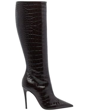 Paris Texas Vera Pump Boots - Black