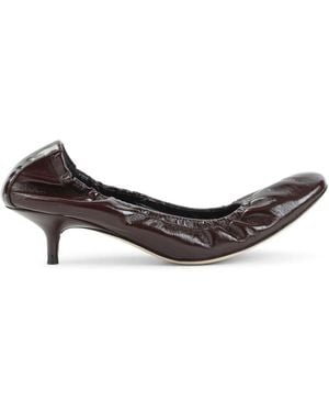 Phoebe Philo Low Pucker 45 Pumps - Brown