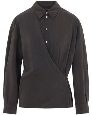 Lemaire Twisted Shirt - Black
