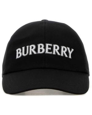 Burberry Logo Baseball Hat - Black