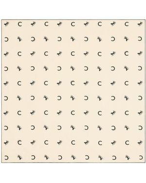 Celine Silk Twill Scarre - Natural