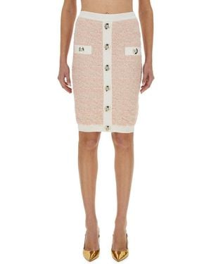 Balmain Polyamide Skirts - Natural