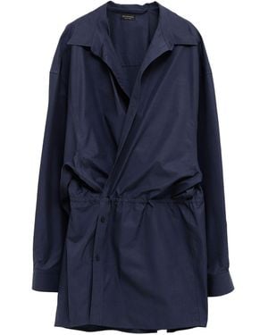 Balenciaga Mini Shirt Dress - Blue